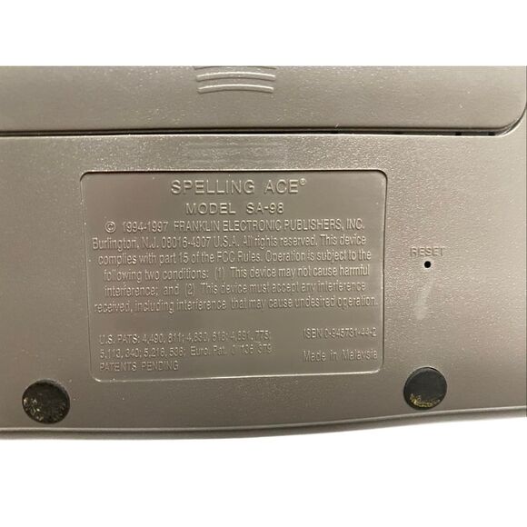 Vintage Franklin Spelling Ace SA-98 Thesaurus Handheld Electronic Dictionary - Picture 3 of 8
